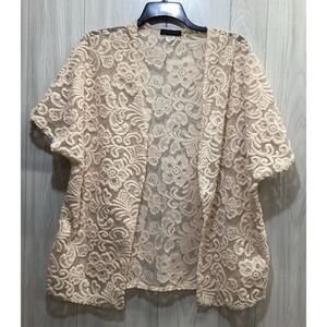 AMERICAN CITY WEAR‎ Women's (Size 25" x 28") Open Front Cardigan Yarn Accents